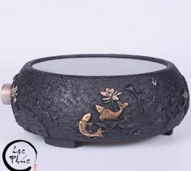 Bếp đun ấm tetsubin bằng gang hồng ngoại hoạ tiết bền đẹp BG04
