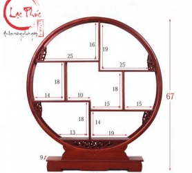 Kệ gỗ mini trưng bày KE02