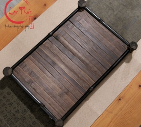 Khay trà độc ẩm bằng tre đen cao cấp KTT12