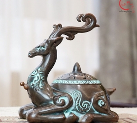 Lư Đồng Dáng Nai nghệ Thuật xông Trầm LD8