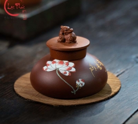 Tượng tử sa trang trí bàn trà, gác nắp ấm đẹp TS08