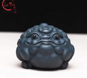 Tượng thiềm thừ tử sa cao cấp làm pet bàn trà TS09