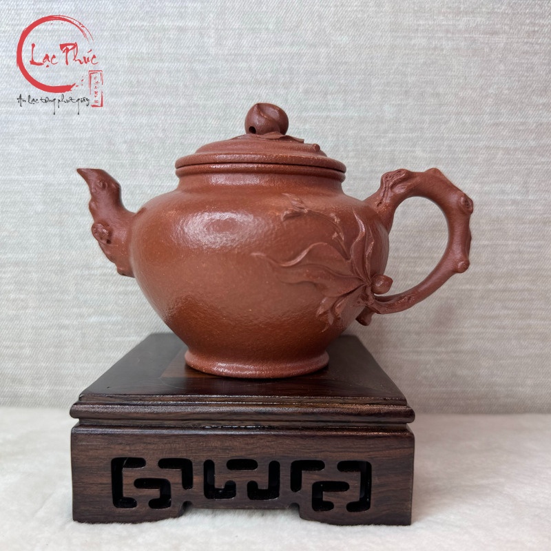 Ấm tử sa đào thọ long huyết sa 360ml ATS379-2