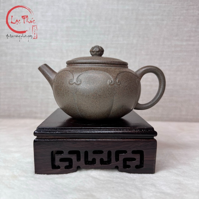Ấm tử sa phỏng cổ như ý thanh khôi nê 180ml ATS472-2