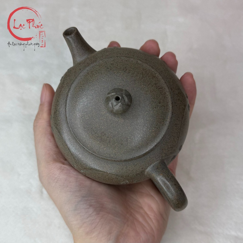 Ấm tử sa phỏng cổ như ý thanh khôi nê 180ml ATS472-2