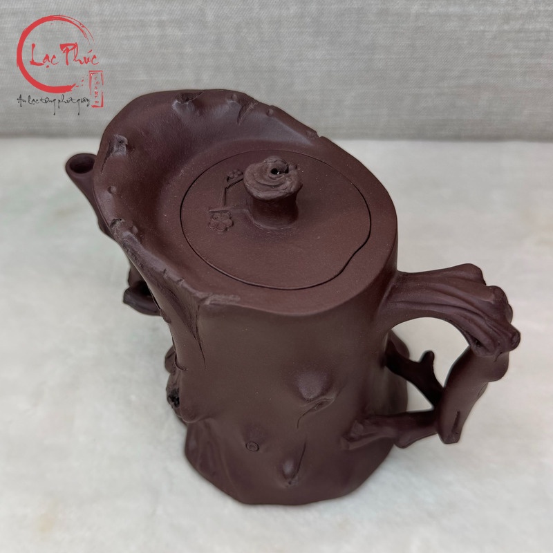 Ấm tử sa tử gia nê gốc cây đẹp 320ml ATS476
