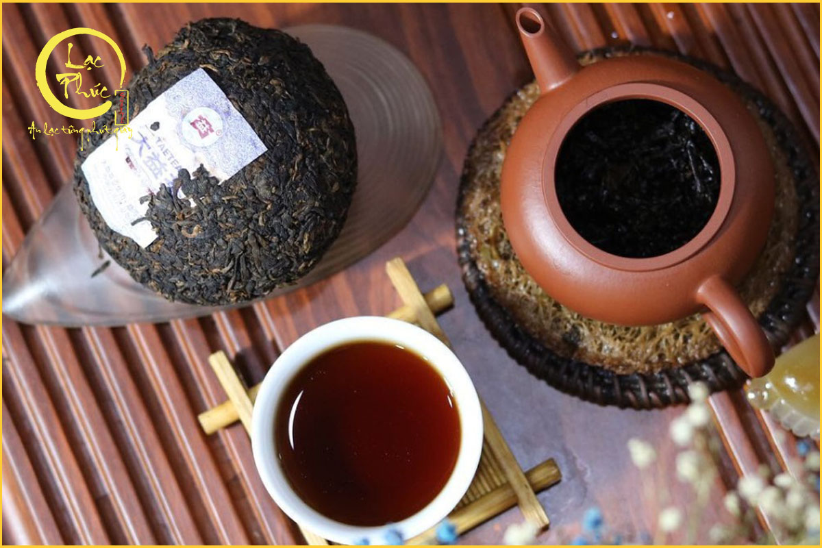 Màu nước của Trà Phổ Nhĩ sống Ma Hắc Dịch Vũ sơn