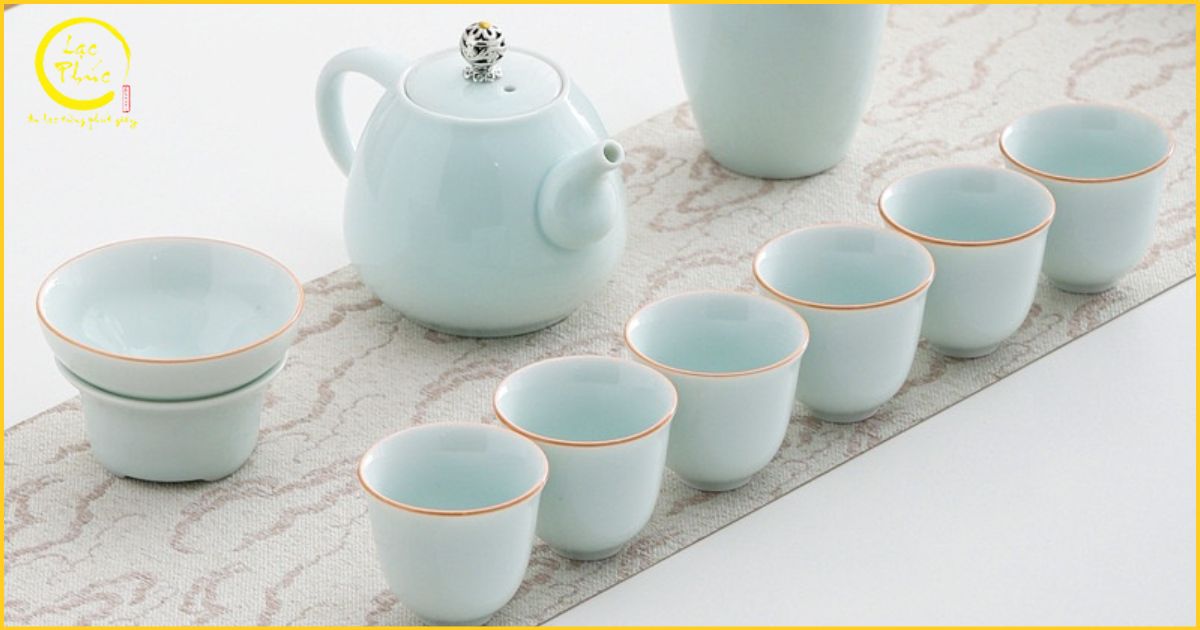 Mua bộ ấm trà sứ cao cấp, chất lượng tại Hội Quán Lạc Phúc